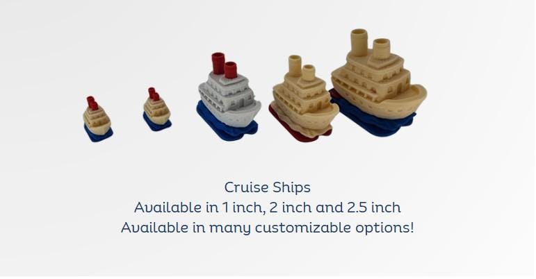 3D Printed Chibi Cruise Ship Collectible • Cruise Duck Hunt Game Prize