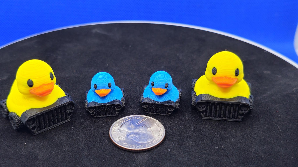 3D Printed Jeep Ducks • Mini Cruise Duck Adventure Toy • Hide & Find Cruise Collectible