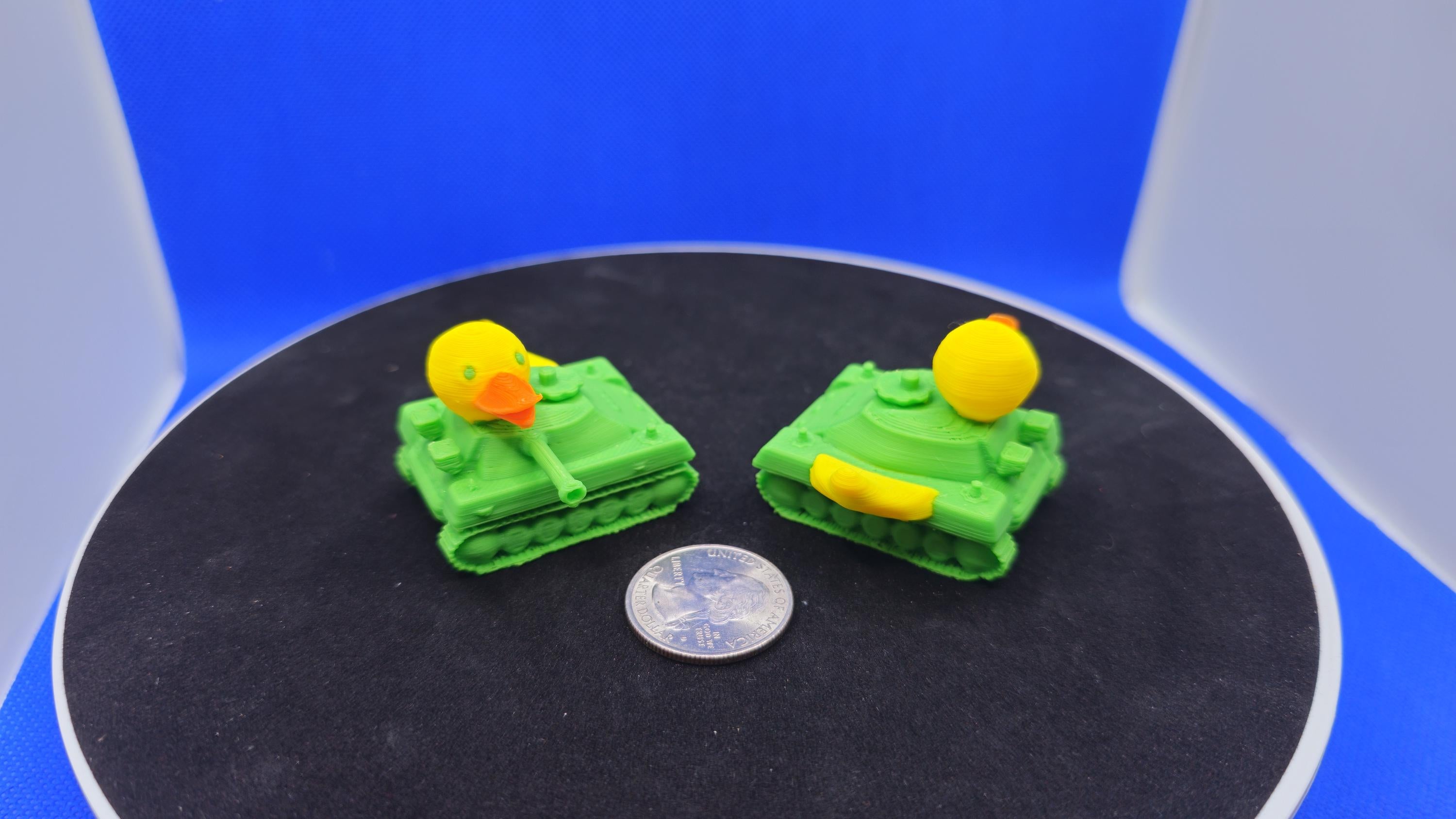 3D Printed Chibi Duck Tank – Cruise Hide-and-Seek Toy Gift