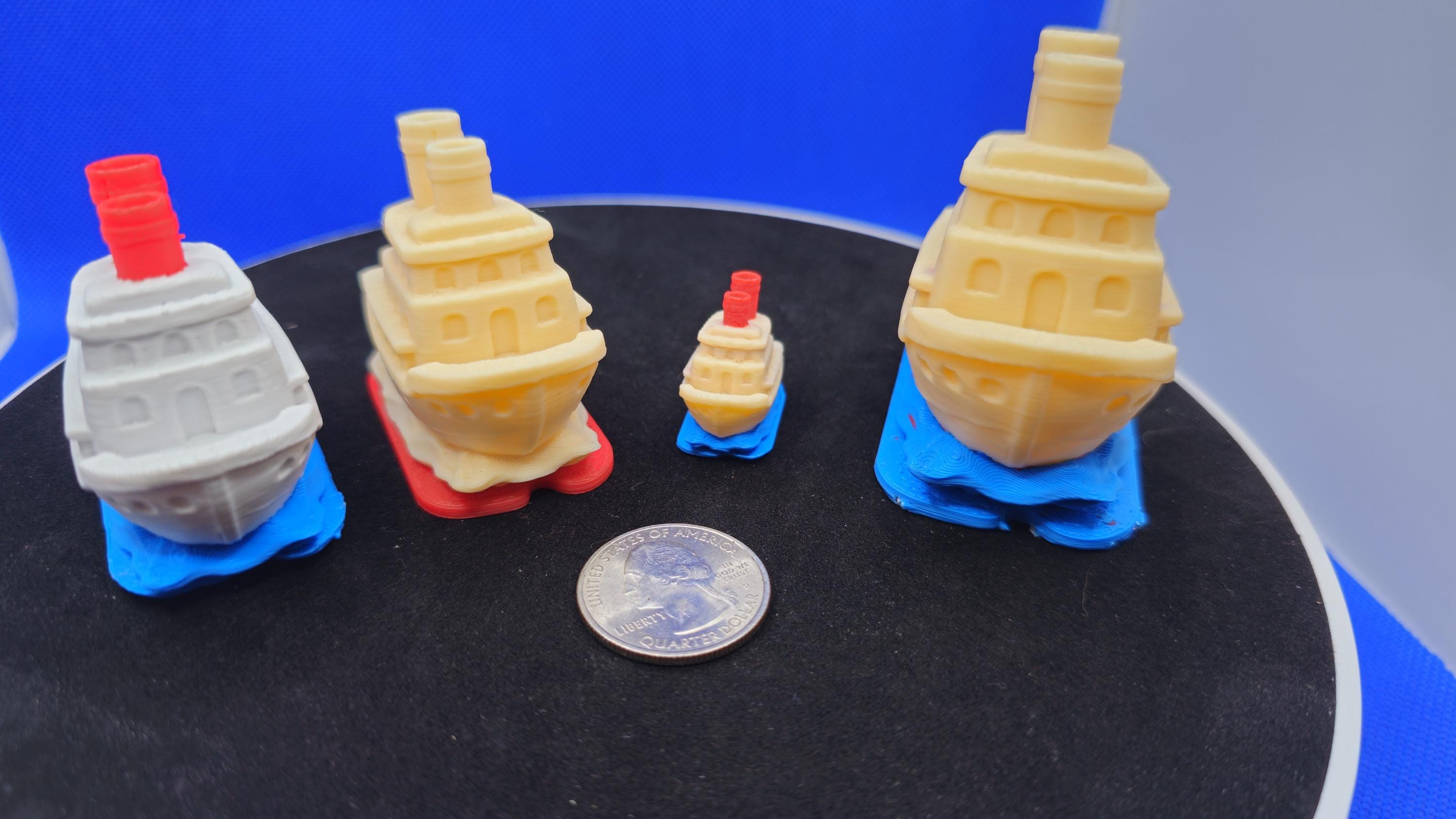 3D Printed Chibi Cruise Ship Collectible • Cruise Duck Hunt Game Prize