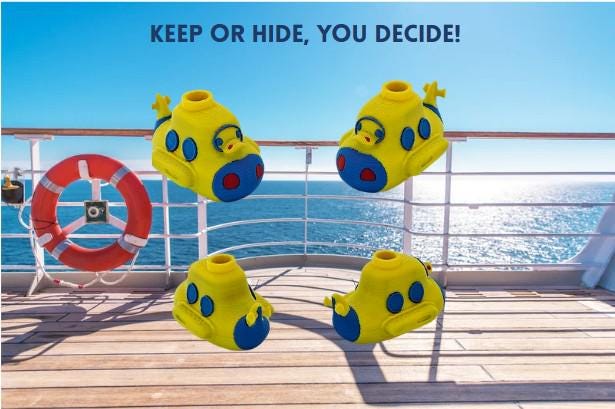 3D Printed Chibi Duck Submarine • Cruise Duck Hunt Toy