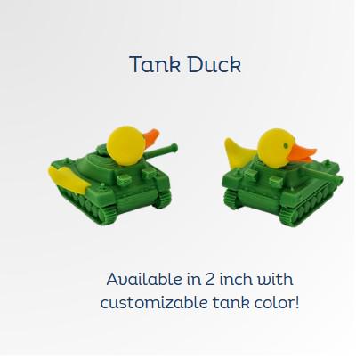 3D Printed Chibi Duck Tank – Cruise Hide-and-Seek Toy Gift