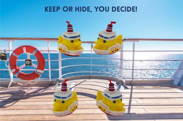 3D Printed Cruise Duck Figurine • Nautical Hunt Collectible Fun