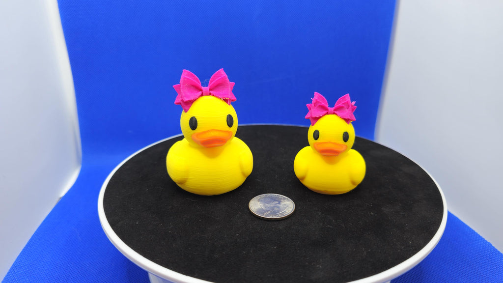 3D Printed Cruise Duck with Big Bow – Hide and Find Game Toy