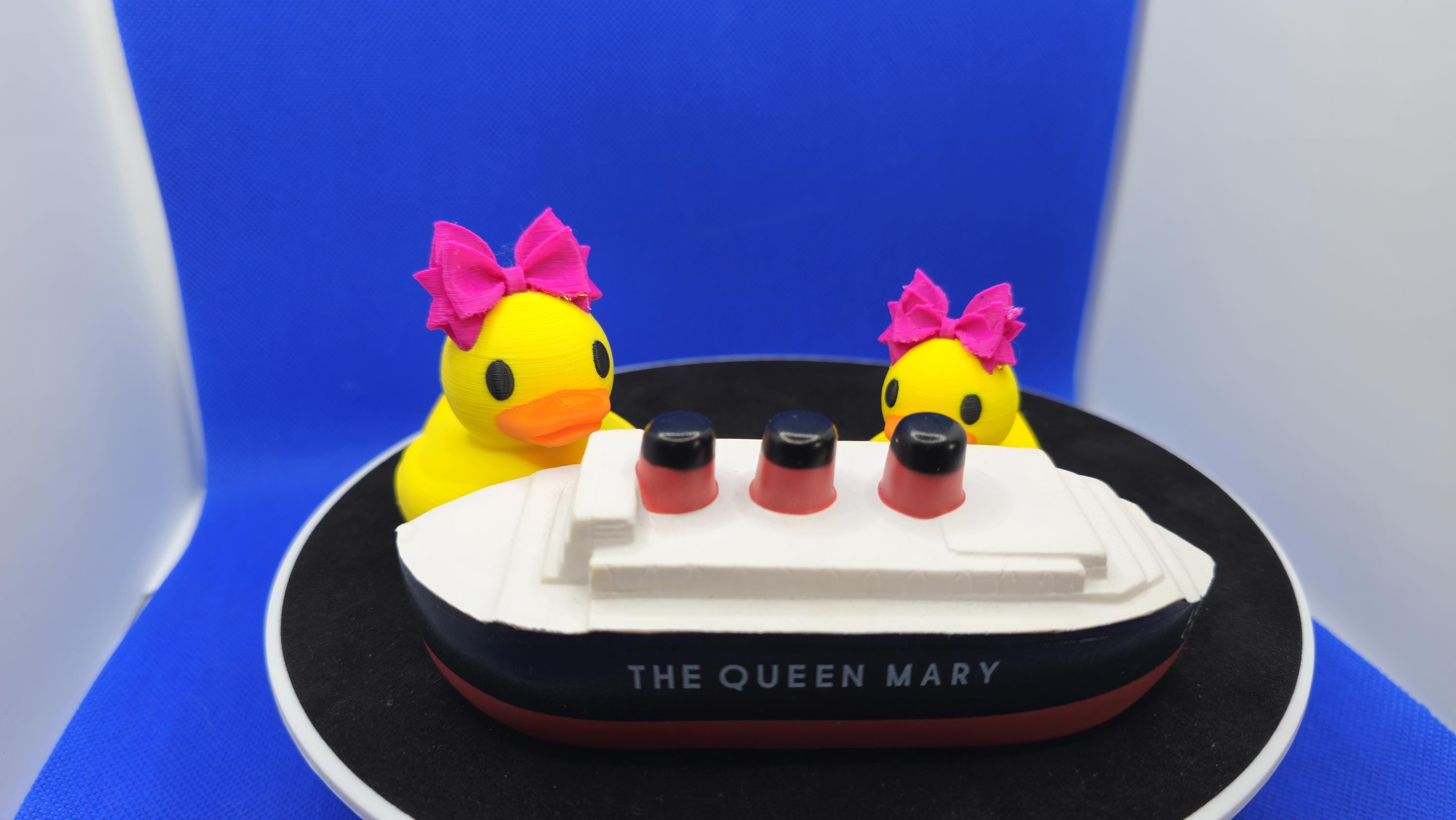 3D Printed Cruise Duck with Big Bow – Hide and Find Game Toy