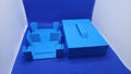 Magnetic Double Deck Holder with Cover – 3D Printed Travel Organizer Sticks to Cabin Walls