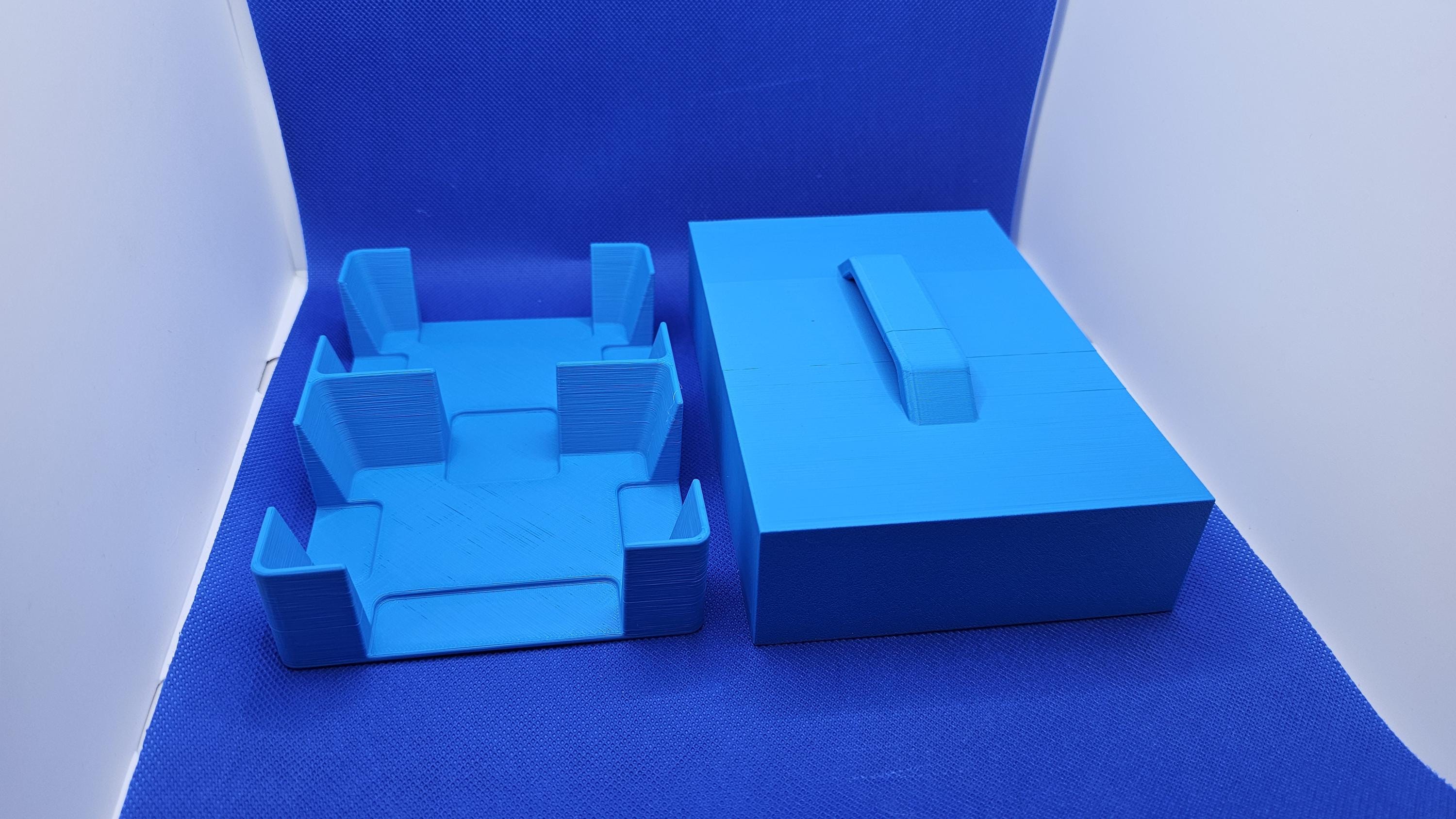 Magnetic Double Deck Holder with Cover – 3D Printed Travel Organizer Sticks to Cabin Walls
