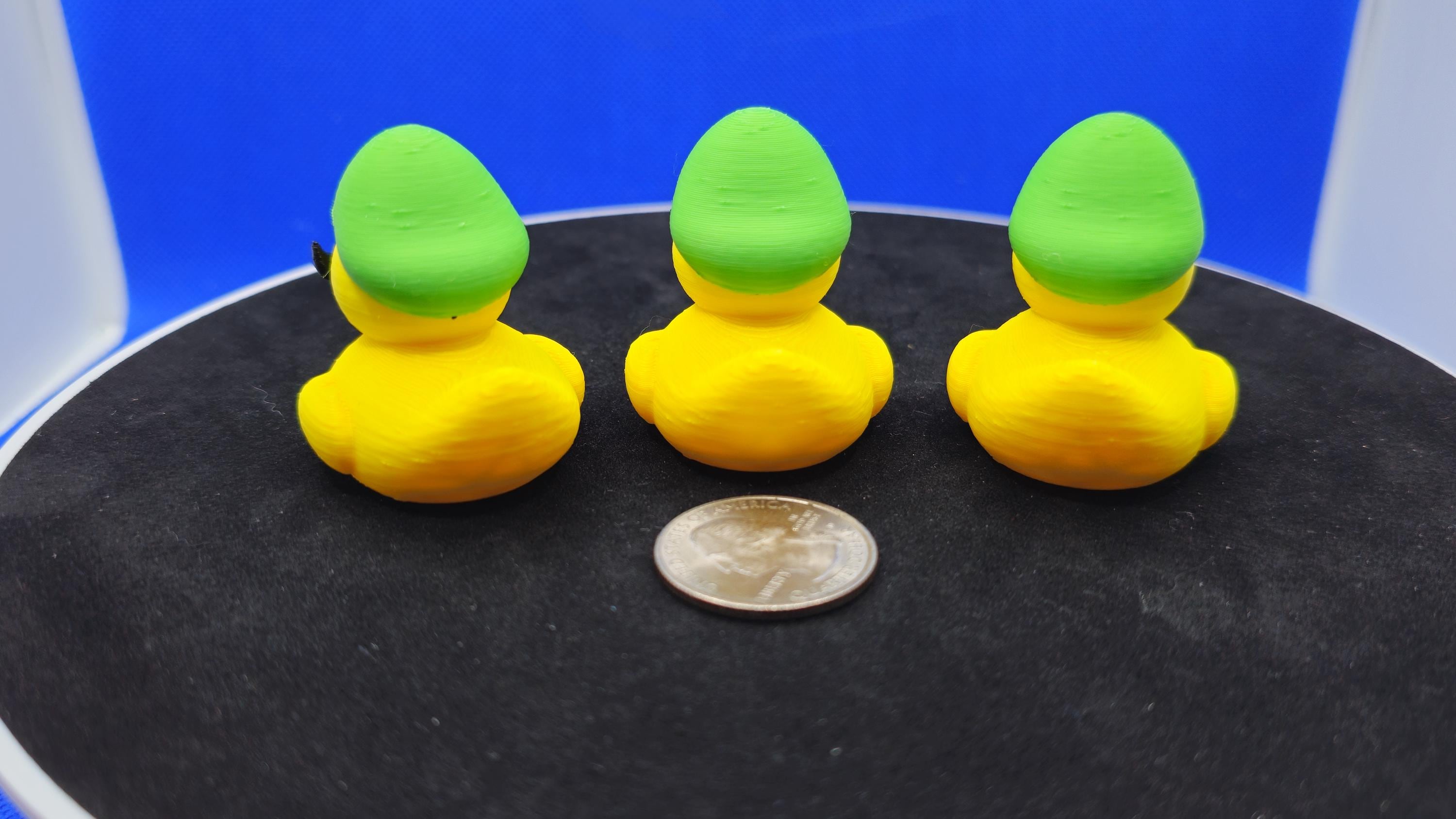 Luigi-Style Green Hero Duck Figurine • PLA Collectible for Cruise Fun