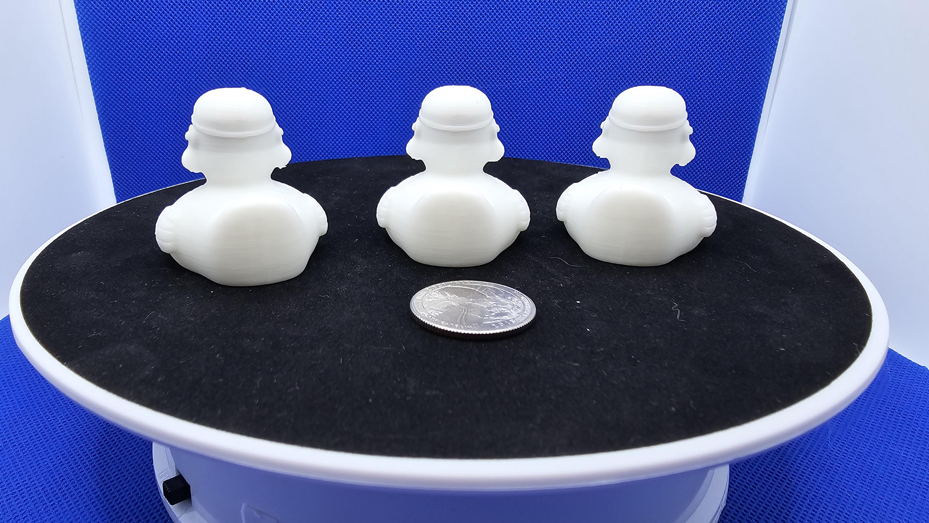 Storm Duck Figurine • White Armor Space Soldier Mini • Cruise Duck Hunt Gift
