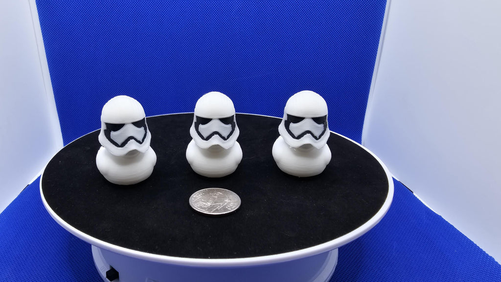 First Order trooper Duck Figurine • Sleek Armor, Sci-Fi Collectible