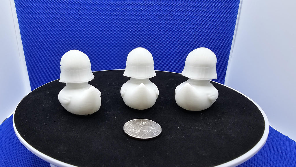 First Order trooper Duck Figurine • Sleek Armor, Sci-Fi Collectible