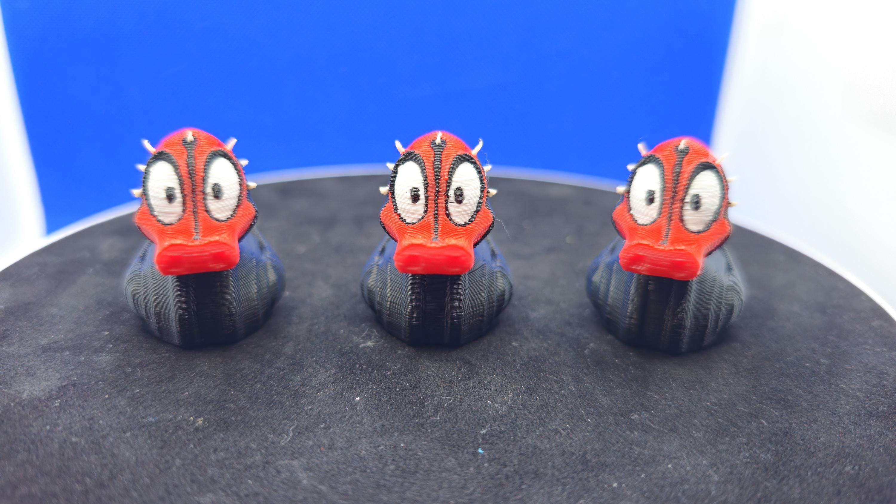 Dark Maul Inspired Duck Figurine – Red Black Sci‑Fi Cruise Villain