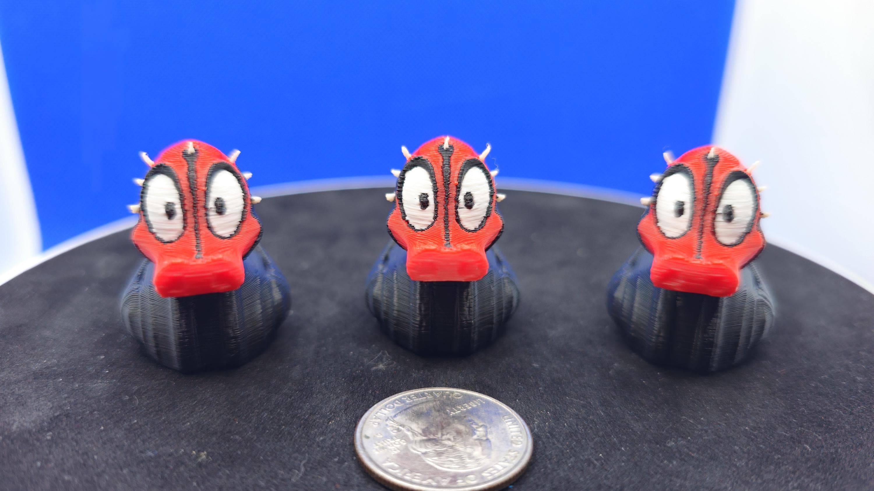 Dark Maul Inspired Duck Figurine • Red Black Villain Collectible • Sci-Fi Cruise Duck