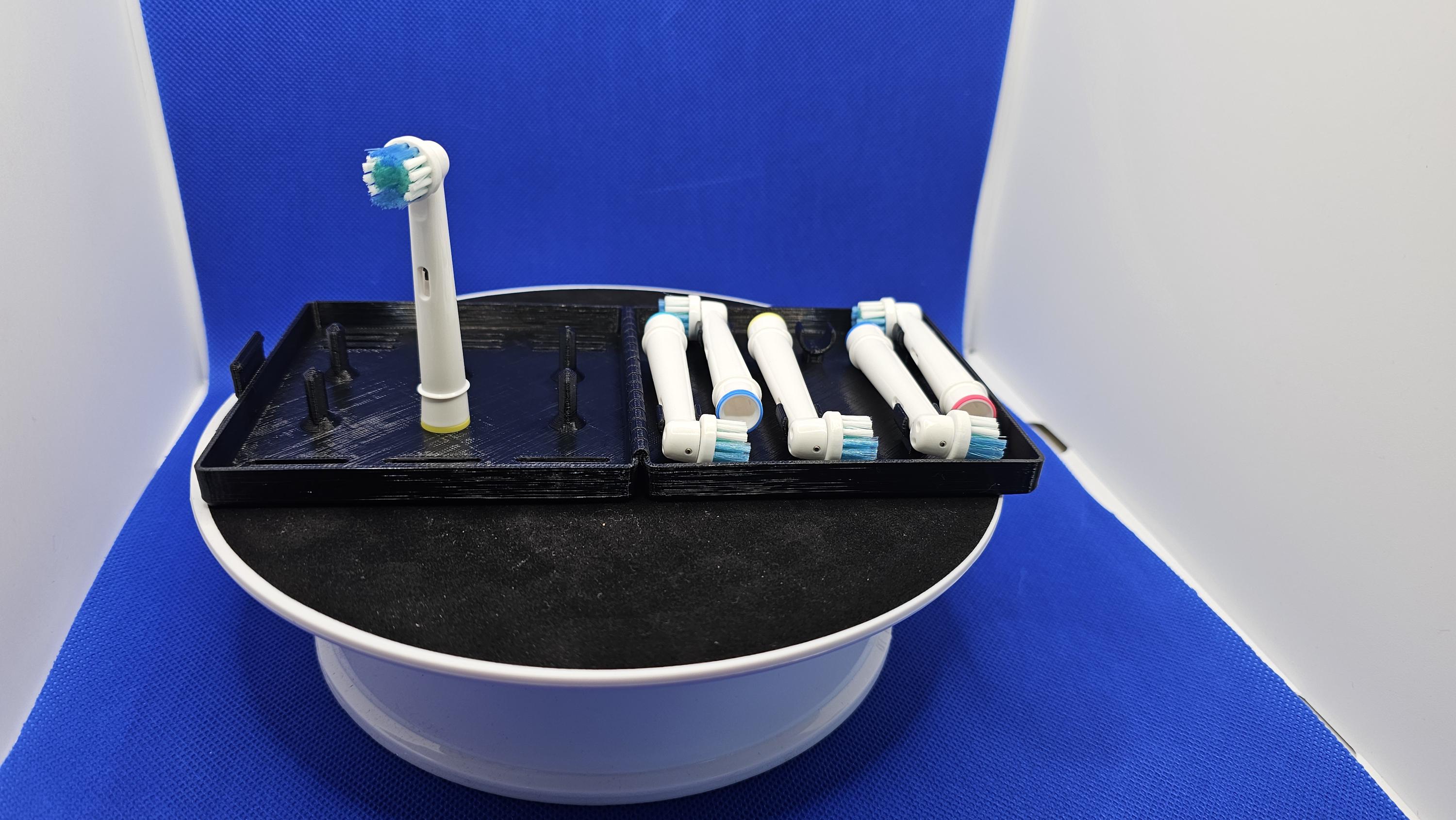 Oral‑B Toothbrush Head Travel Case – Compact PETG Holder for Cruise & Travel – Protective Storage Box