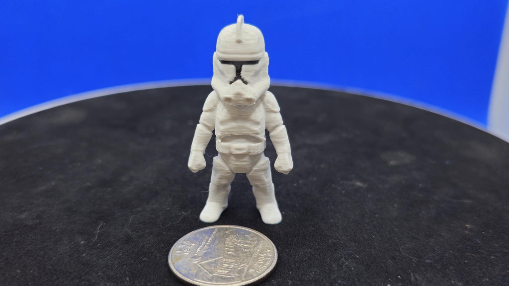 Mini Space Trooper Figurine • 3D Printed Soldier Collectible • PLA Armor Toy