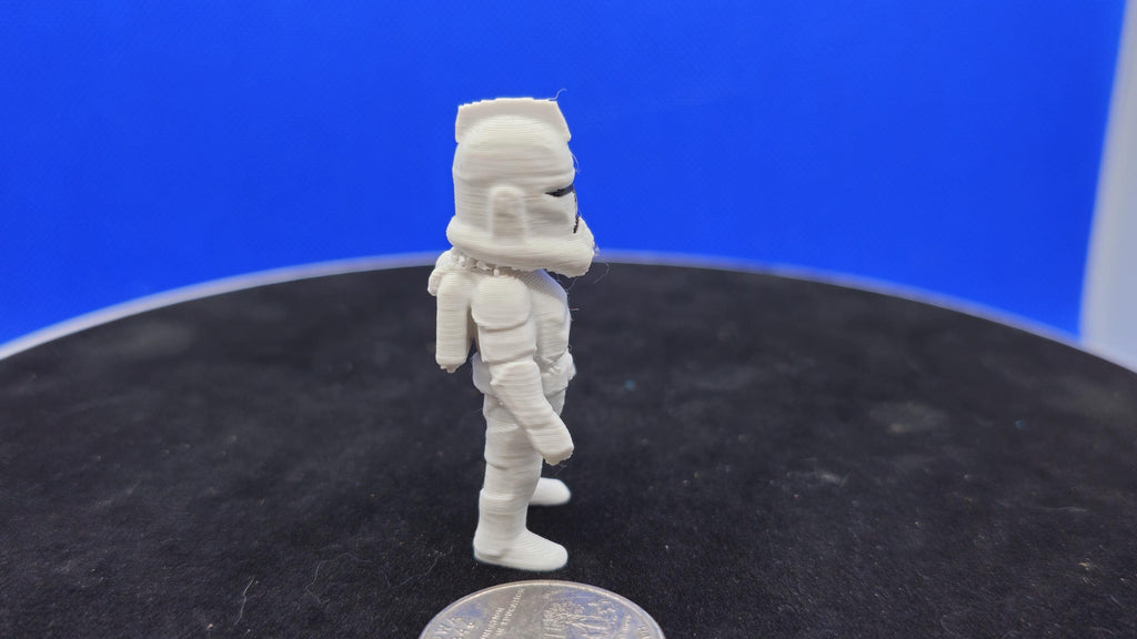 Mini Space Trooper Figurine • 3D Printed Soldier Collectible • PLA Armor Toy
