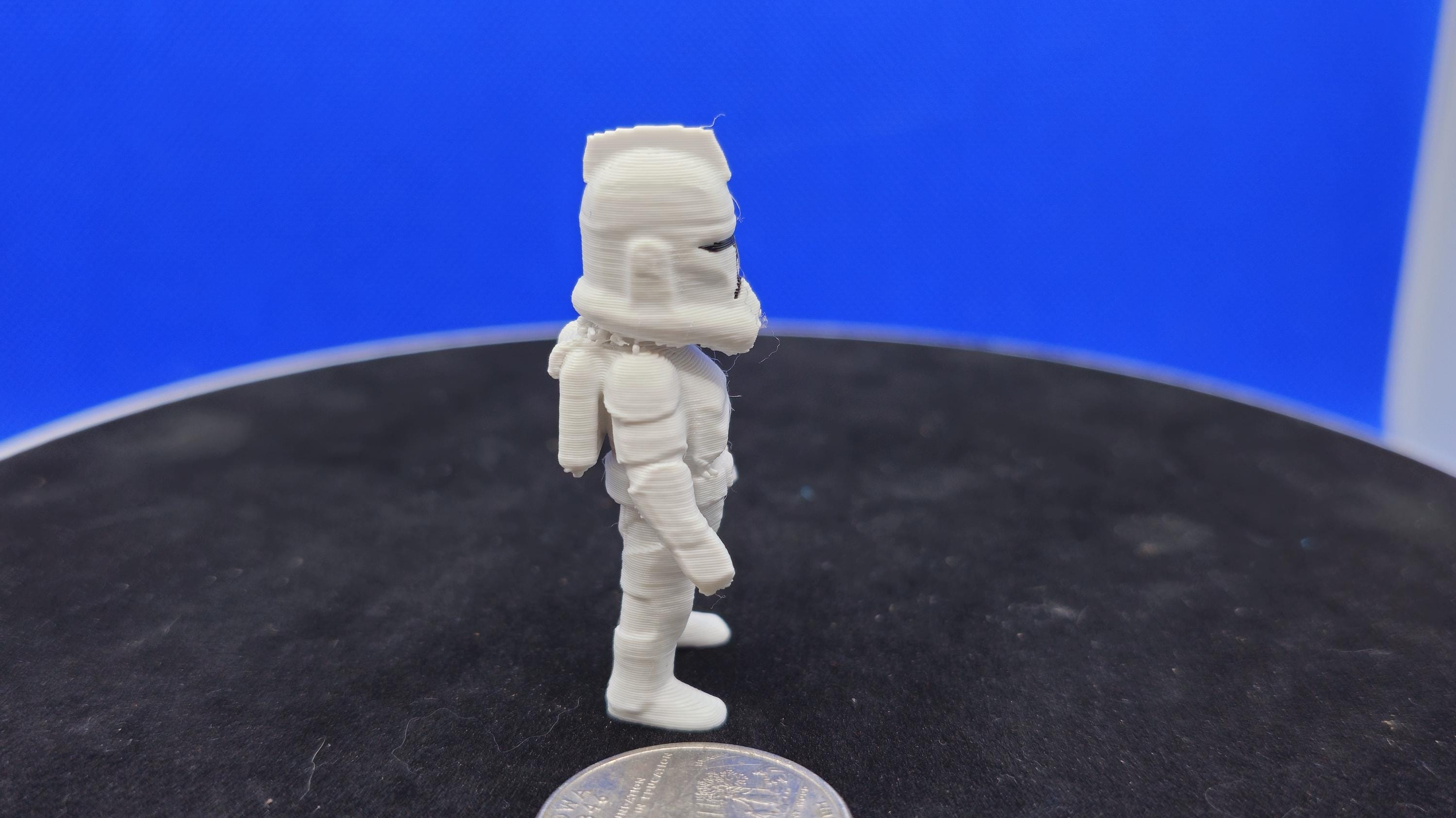 Mini Space Trooper Figurine • 3D Printed Soldier Collectible • PLA Armor Toy