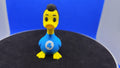 Mr. Stretchy Duck — Elastic Blue Hero Duck Figurine