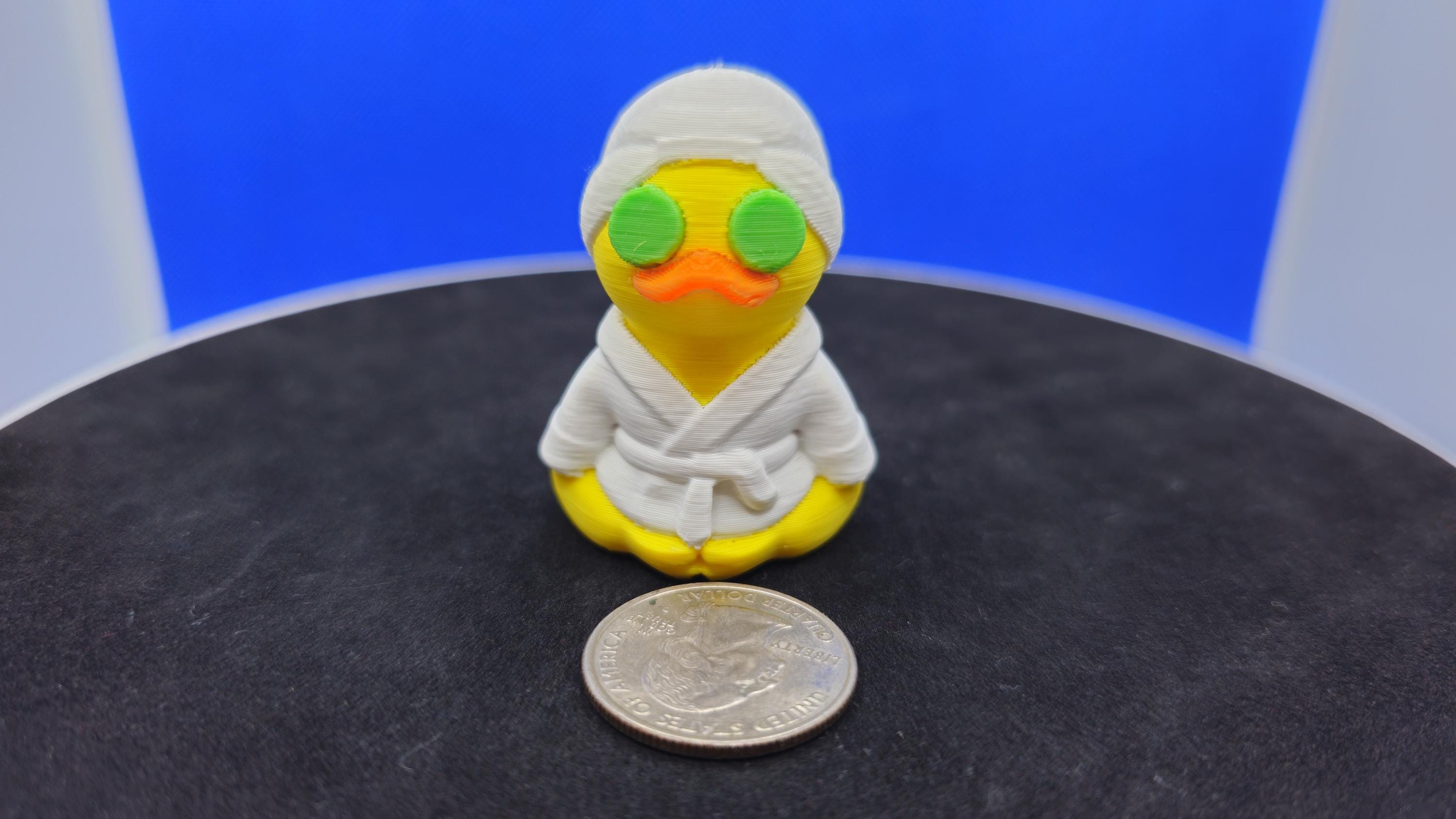 Spa Day Duck: Robe, Cucumber Eyes, Relaxation Theme, Cruise Duck Hunt Toy