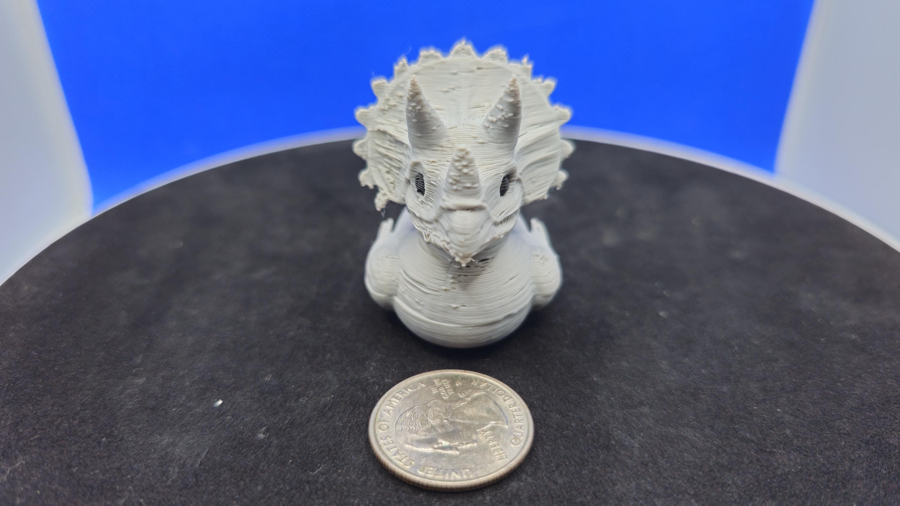 Triceratops Duck Toy: 3D Printed Dinosaur Mini Duck for Cruise Hunts