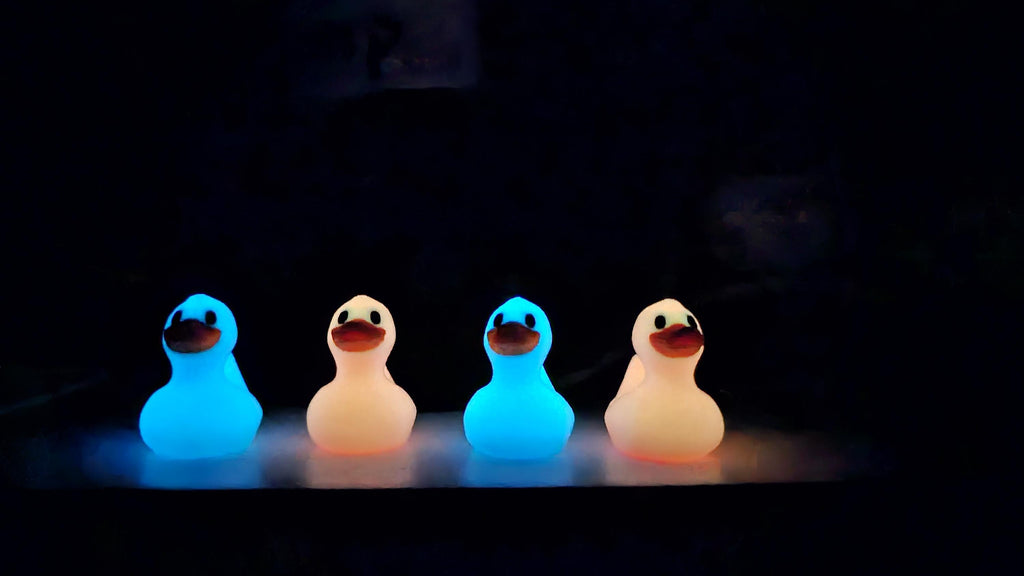 Tiny Pastel Glow in the Dark Ducks • Mini Cruise Duck Hunt Hide and Find Gifts