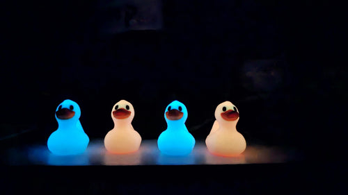 5 Pack Pastel Glow in Dark Ducks • Mini Cruise Duck Hunt Hide Find Gifts