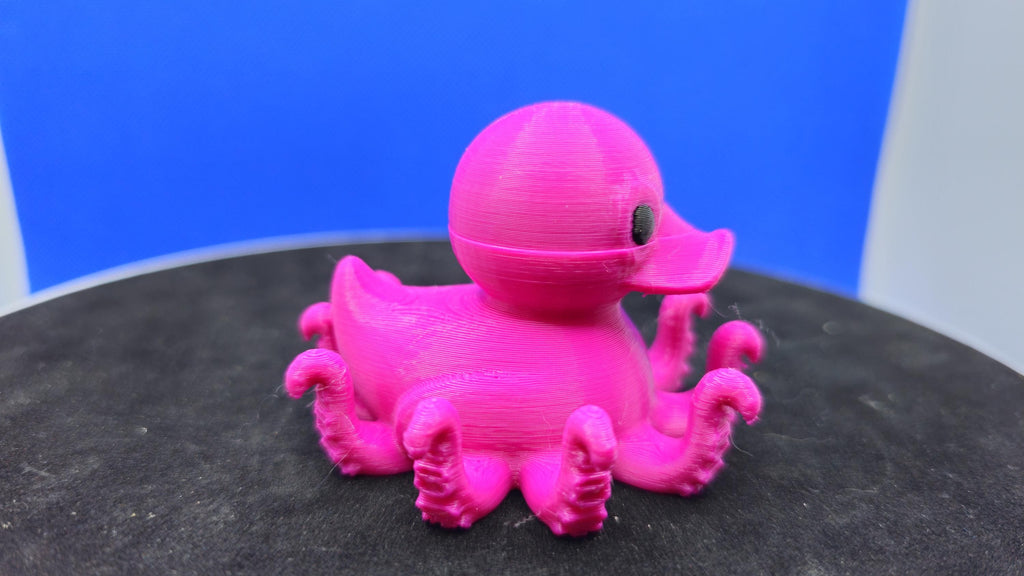 Ducktapus Mini Duck – 10-Arm Octopus Hybrid Figurine, 3D Printed Collectible Toy