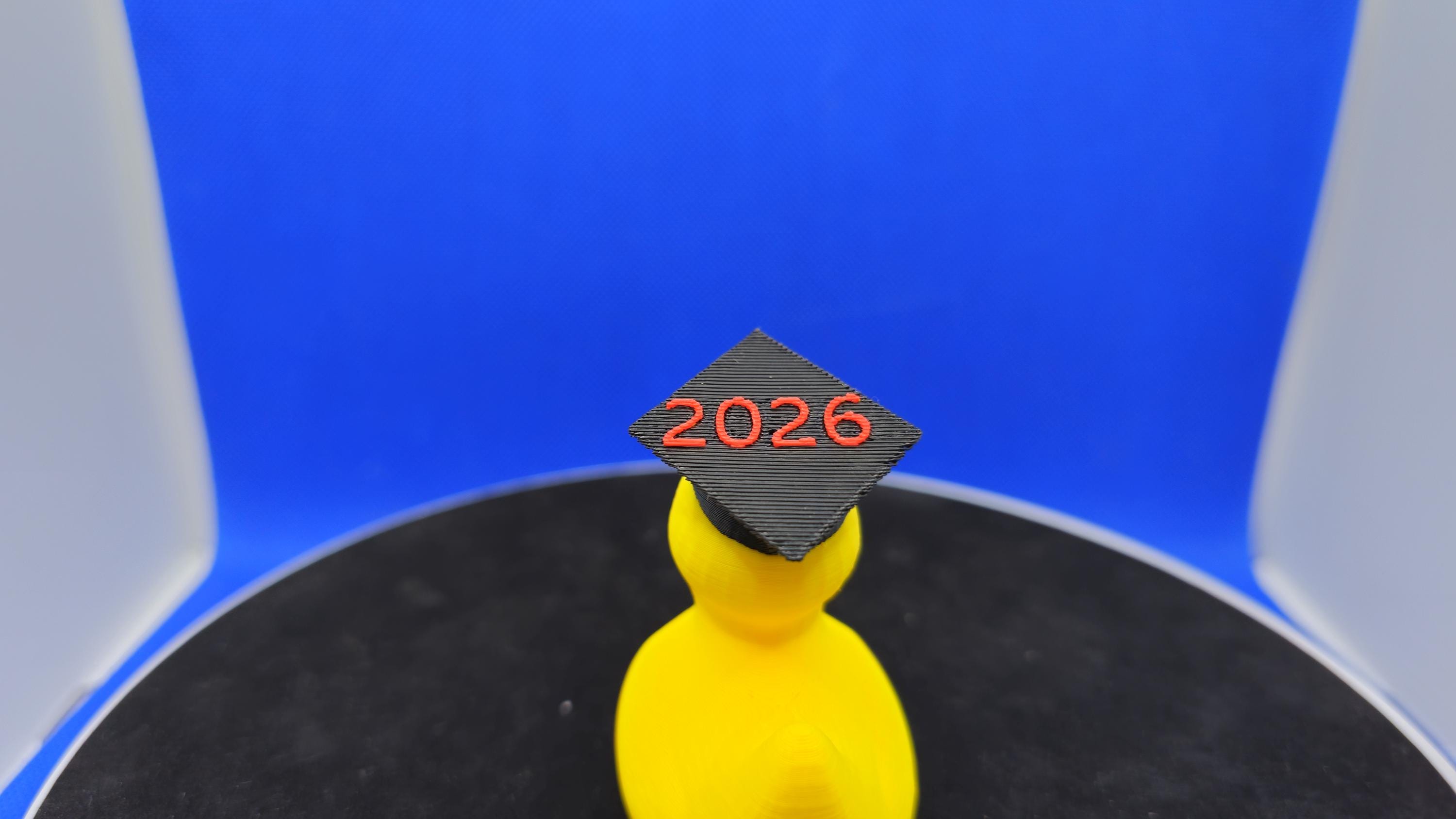 2026 Graduation Duck Figurine – Mini Grad Duck with Cap for Cruise Hunt