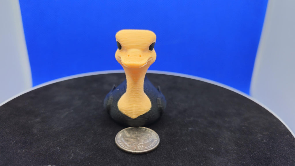 Ostrich Duck Figurine – 3D Printed Safari Hybrid Collectible Toy