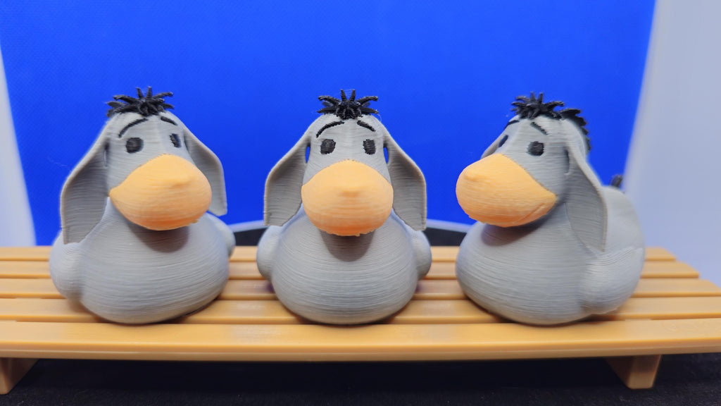 Eeyore-Style Donkey Duck Figurine – 3D Printed Collectible for Cruise Duck Hunt