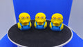 Bob Minion Duck Figurine – Yellow Blue Overalls Character Decor – Cruise Duck Toy