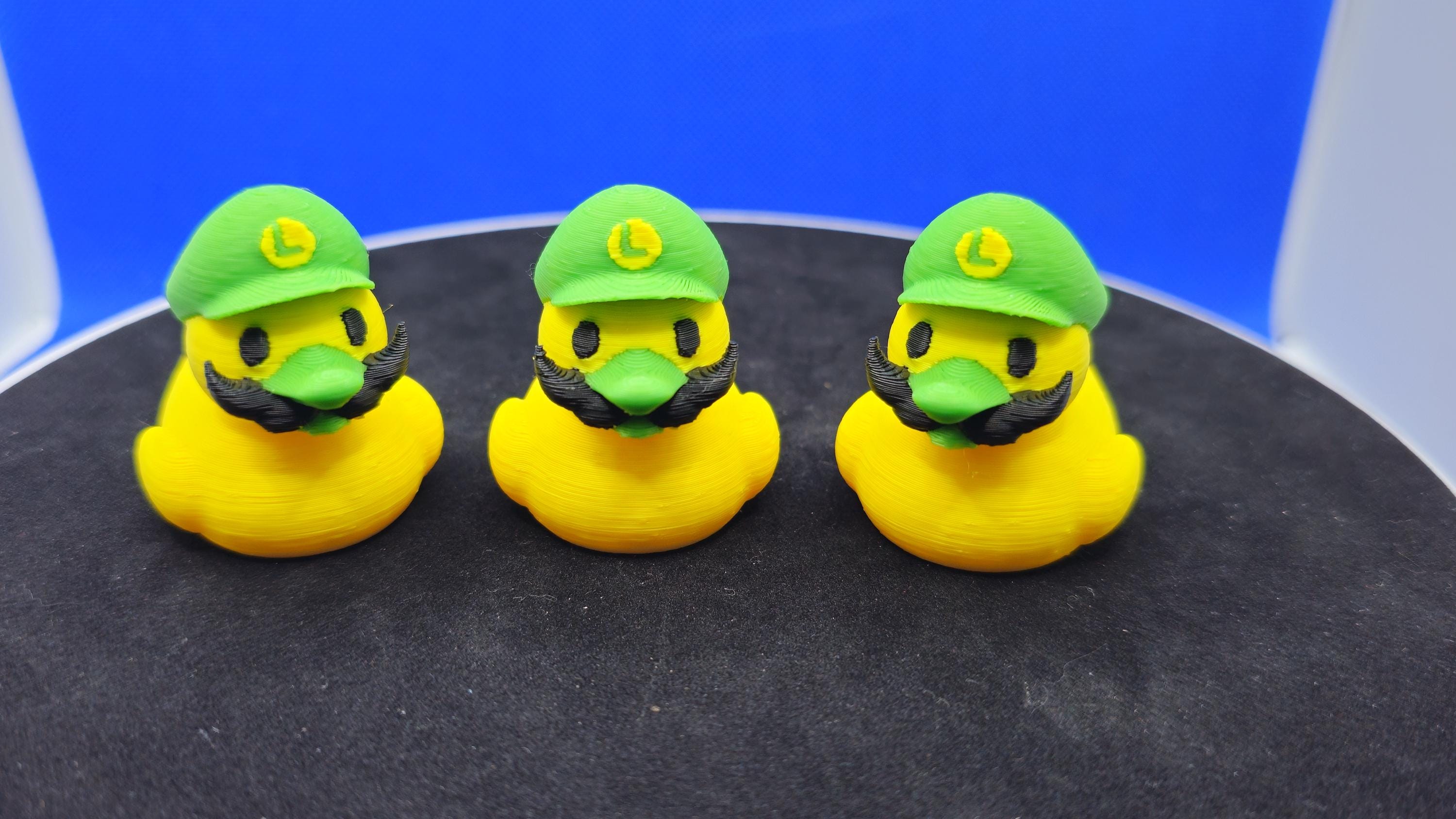 Luigi-Style Green Hero Duck Figurine • PLA Collectible for Cruise Fun
