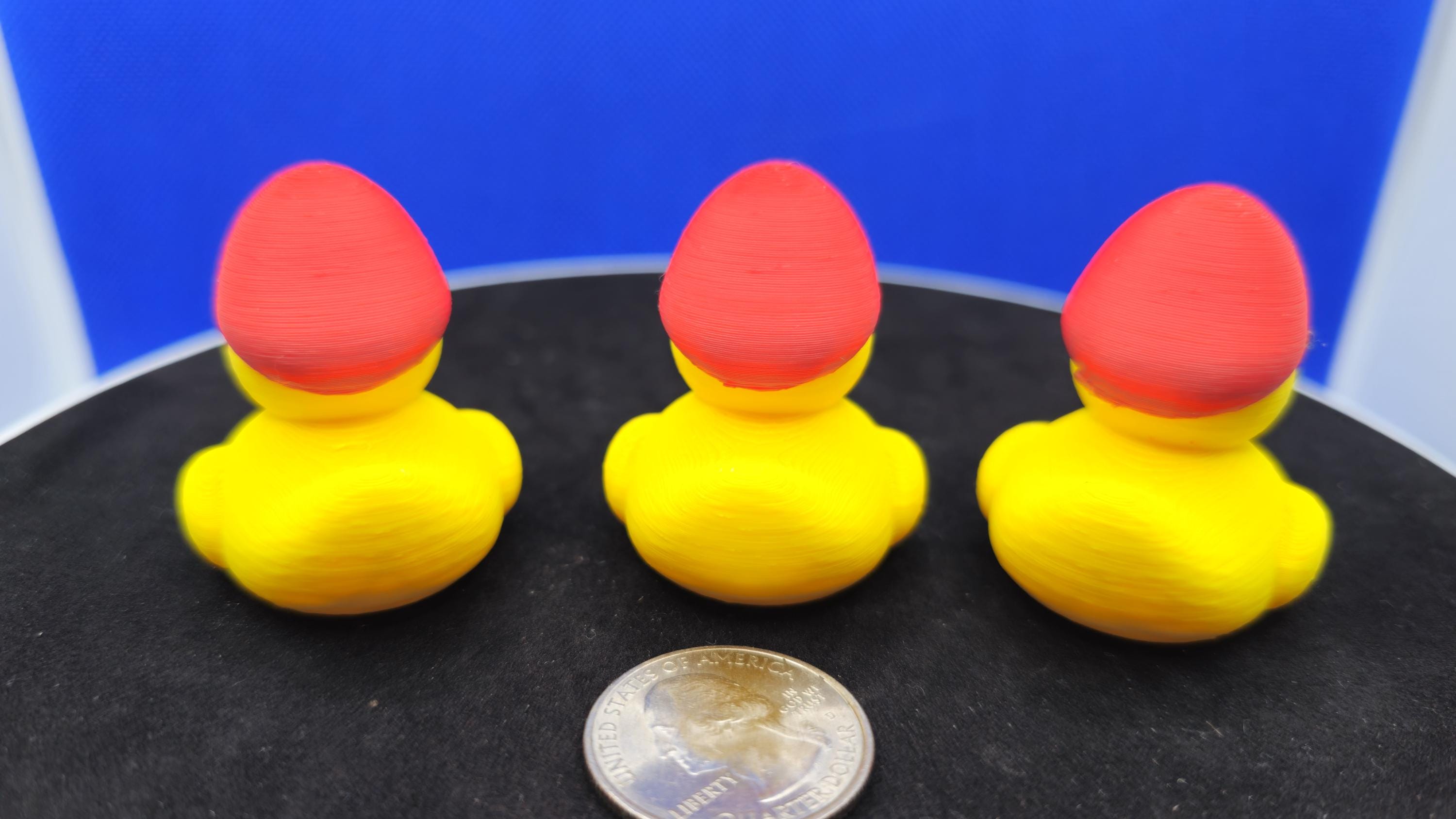Mario-Style Red Hero Duck Figurine • PLA Collectible for Cruise Duck Hunt
