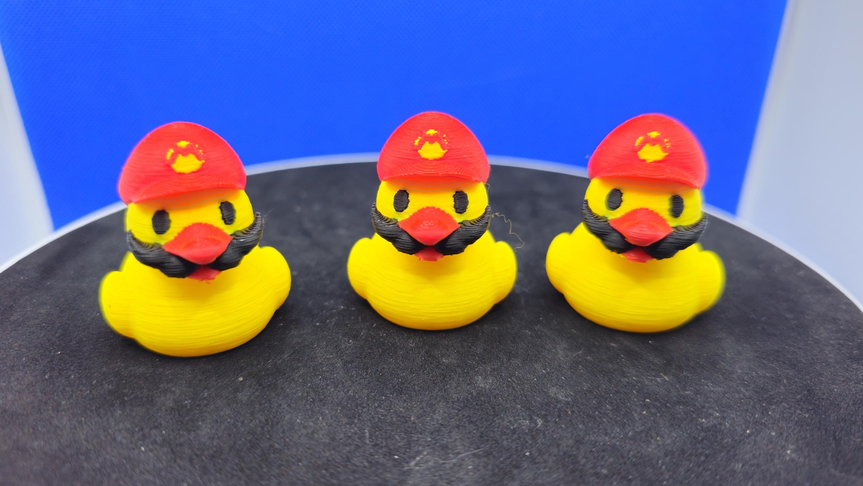 Mario-Style Red Hero Duck Figurine • PLA Collectible for Cruise Duck Hunt