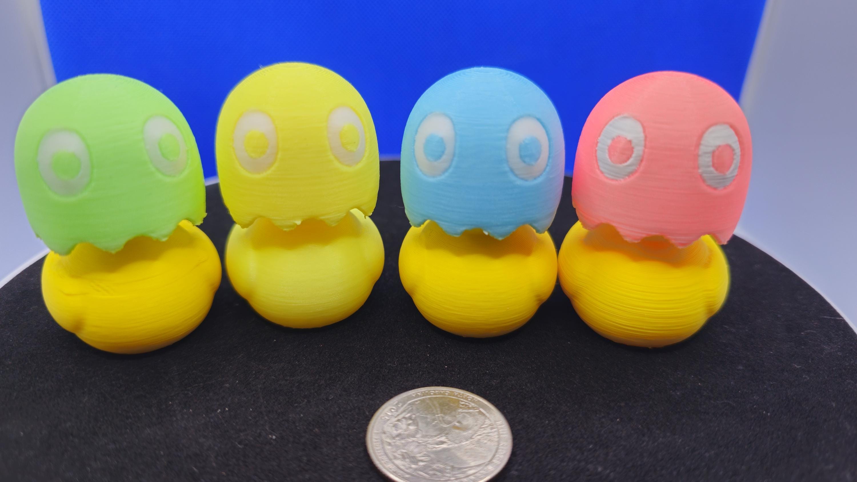 Glow in the Dark Arcade Ghost Ducks — Blinky, Pinky, Inky & Clyde (Choose Your Color)