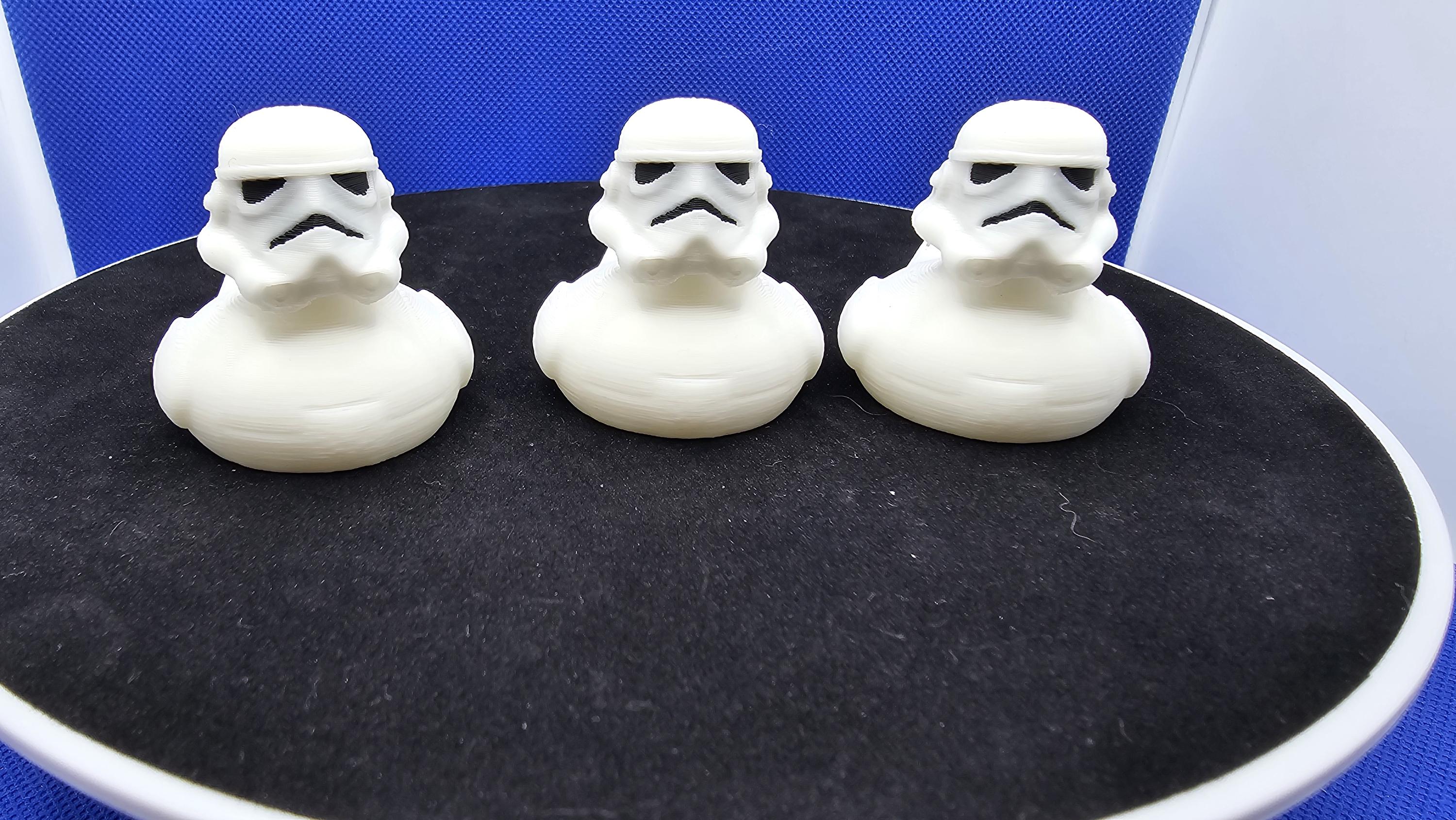 Storm Duck Figurine • White Armor Space Soldier Mini • Cruise Duck Hunt Gift