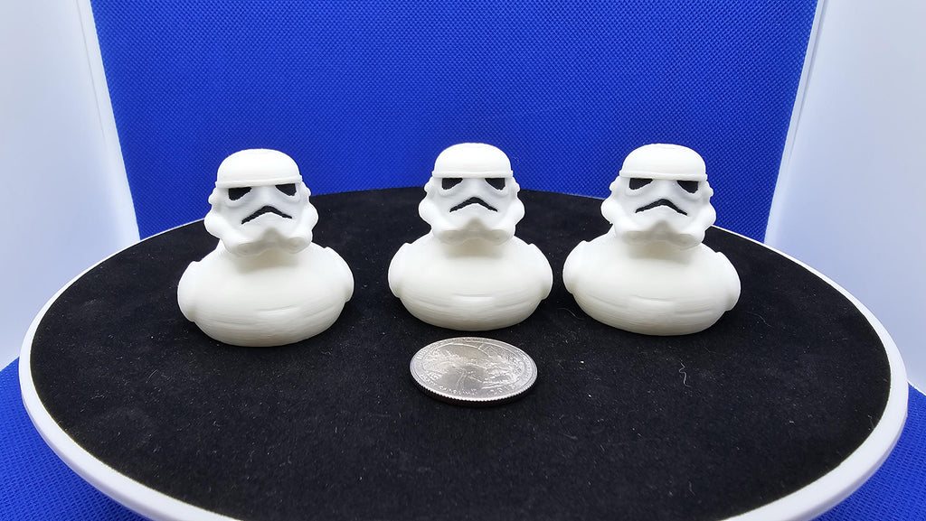 Storm Duck Figurine • White Armor Space Soldier Mini • Cruise Duck Hunt Gift