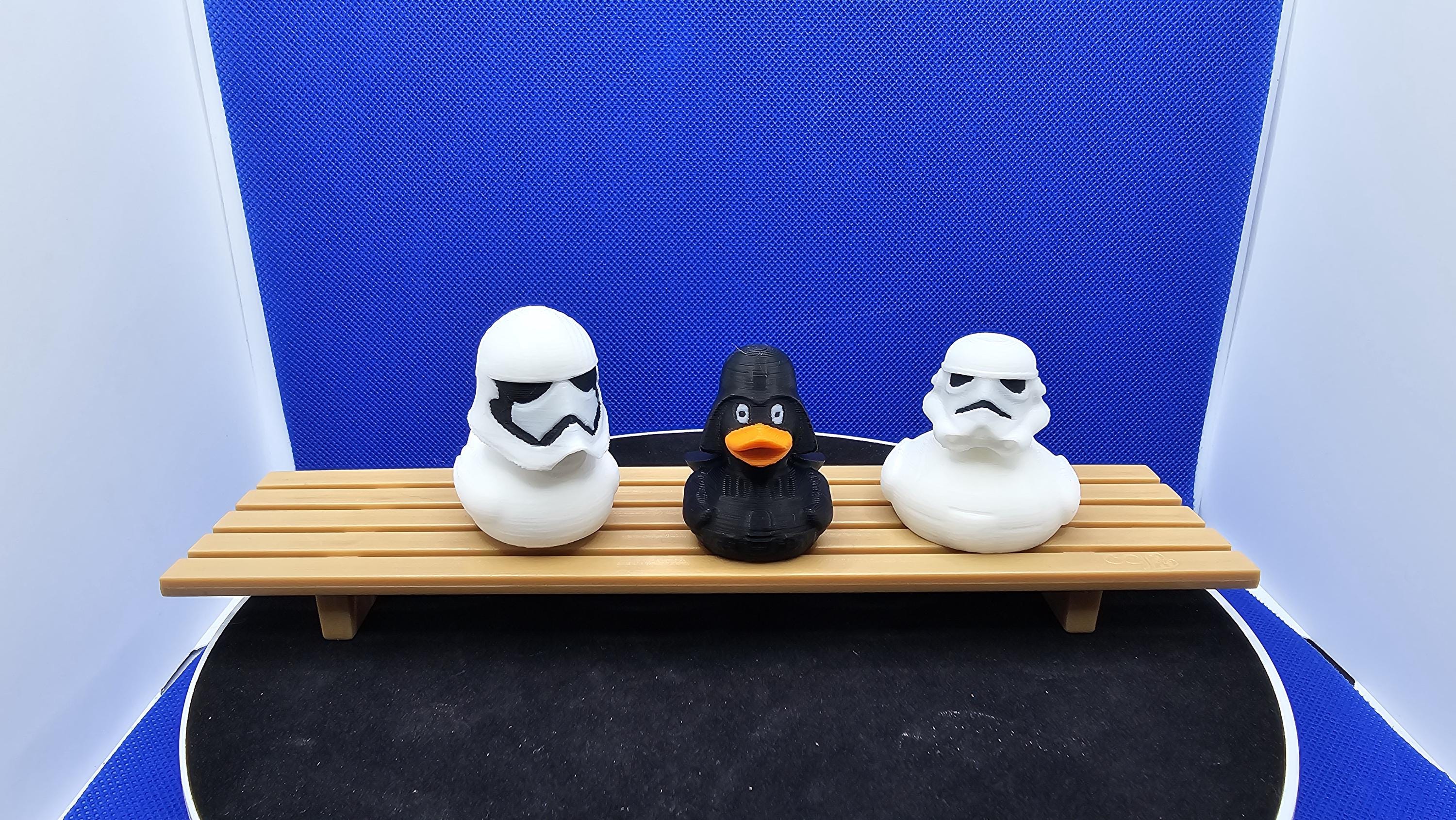 First Order trooper Duck Figurine • Sleek Armor, Sci-Fi Collectible