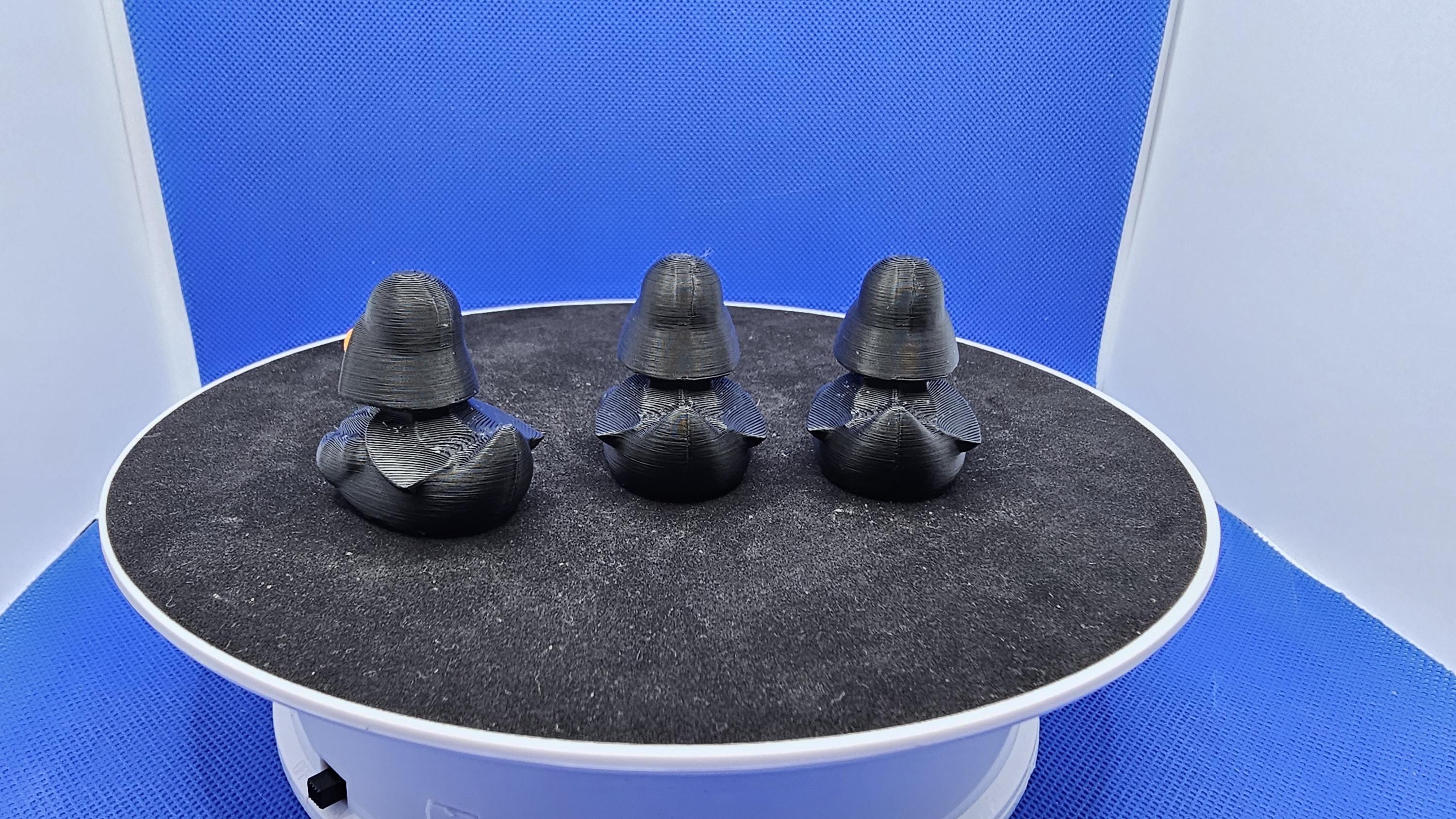 Dark Vader Duck Figurine • Black Armor Villain Collectible • Sci-Fi Cruise Duck Hunt Gift