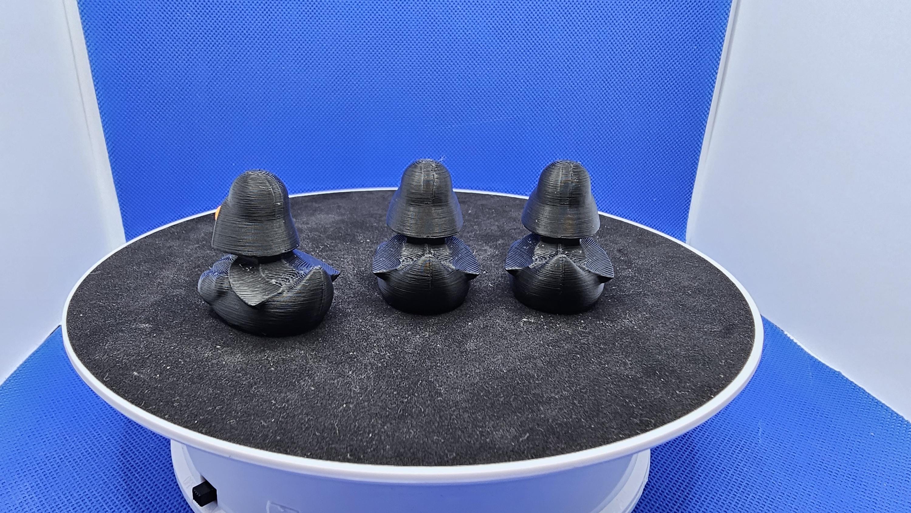 Dark Vader Duck Figurine • Black Armor Villain Collectible • Sci-Fi Cruise Duck Hunt Gift