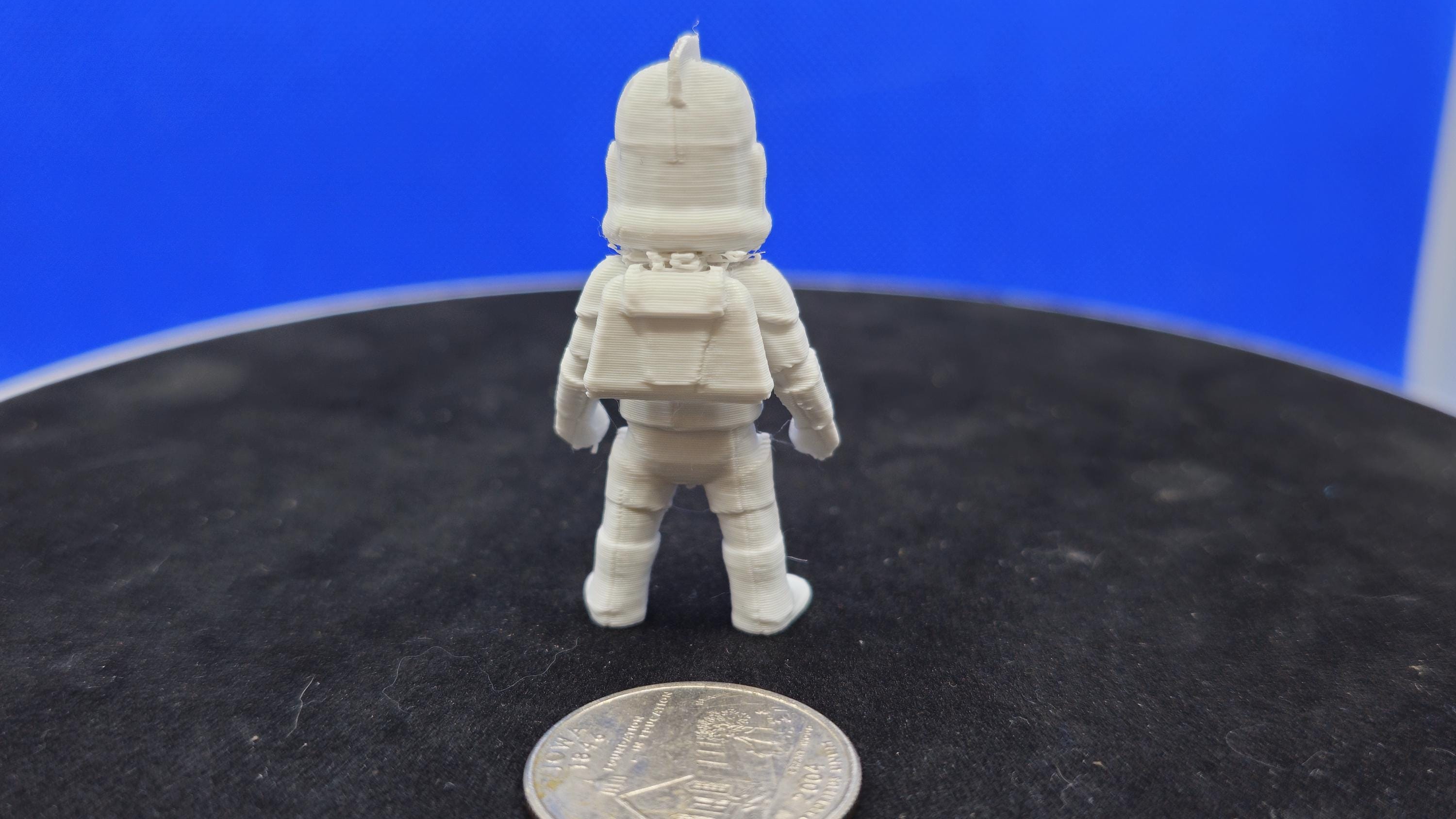 Mini Space Trooper Figurine • 3D Printed Soldier Collectible • PLA Armor Toy