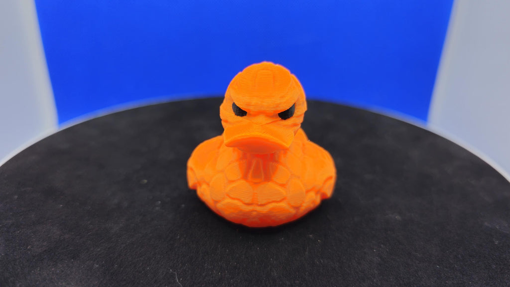 The Thing Duck — Rocky Orange Hero Duck Figurine