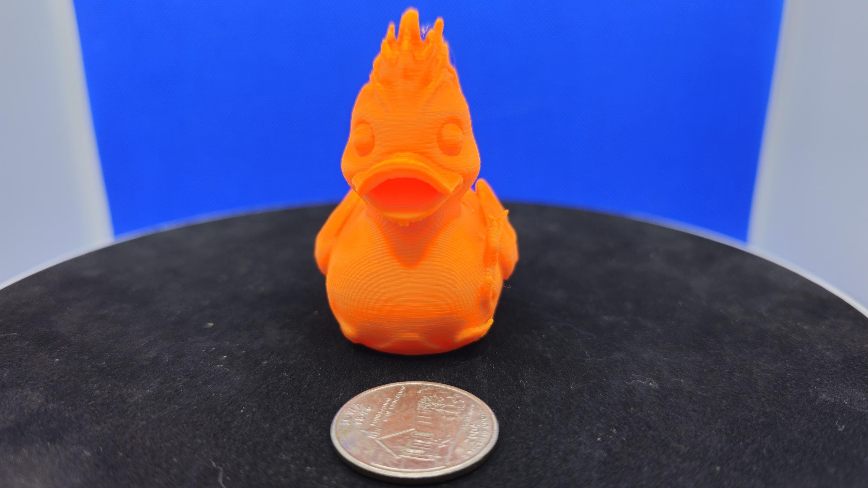 Human Torch Duck — Fiery Orange Hero Duck Figurine