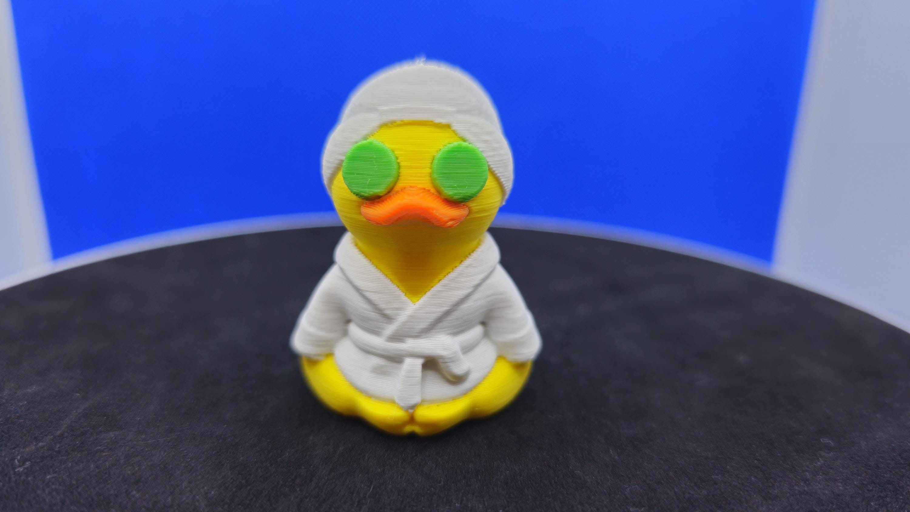 Spa Day Duck: Robe, Cucumber Eyes, Relaxation Theme, Cruise Duck Hunt Toy