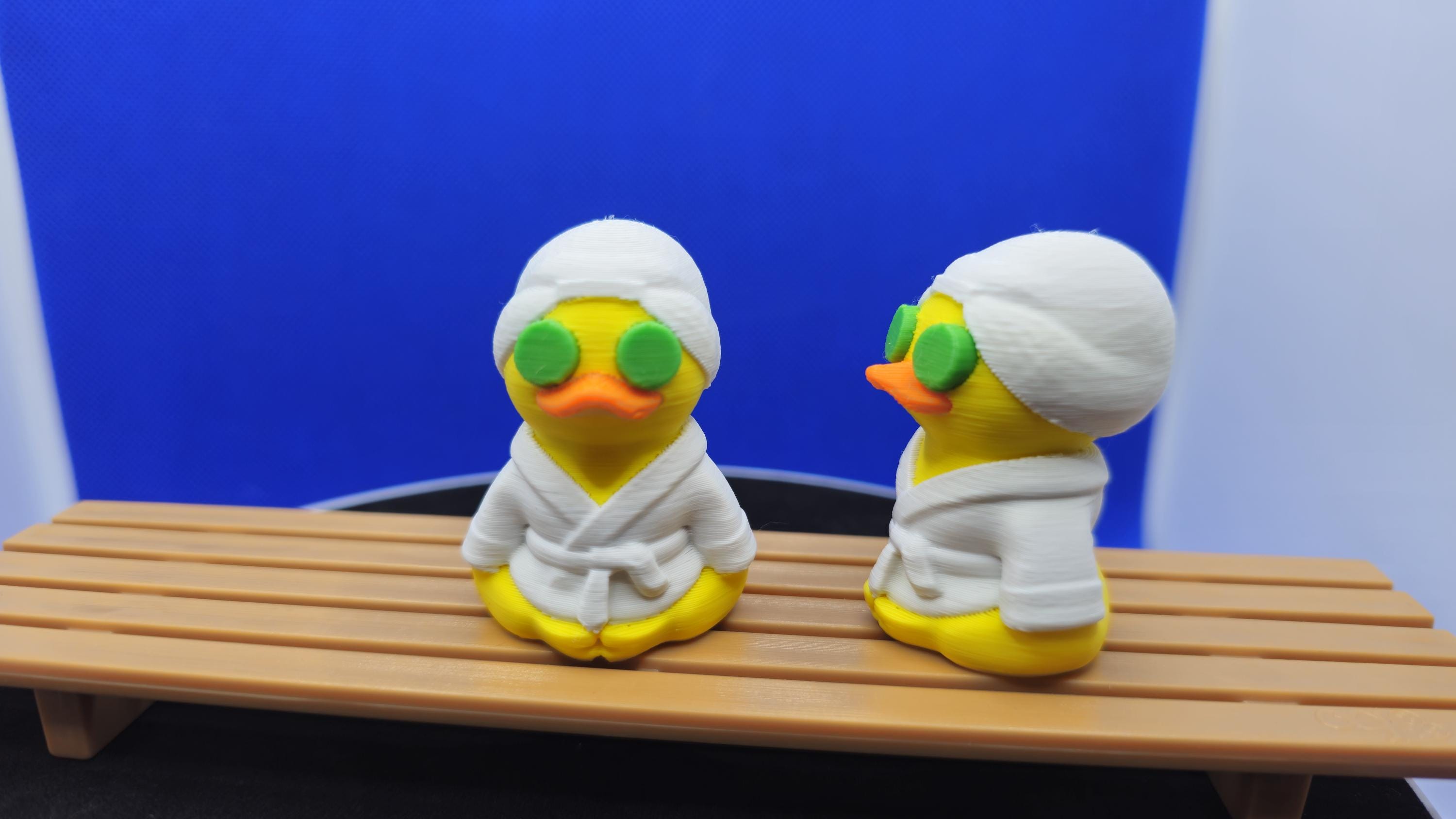 Spa Day Duck: Robe, Cucumber Eyes, Relaxation Theme, Cruise Duck Hunt Toy