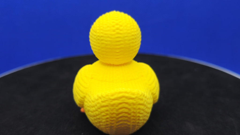 3D Printed Duck Figurine | Textured Yarn-Style, Cruise Duck Hunt Collectible