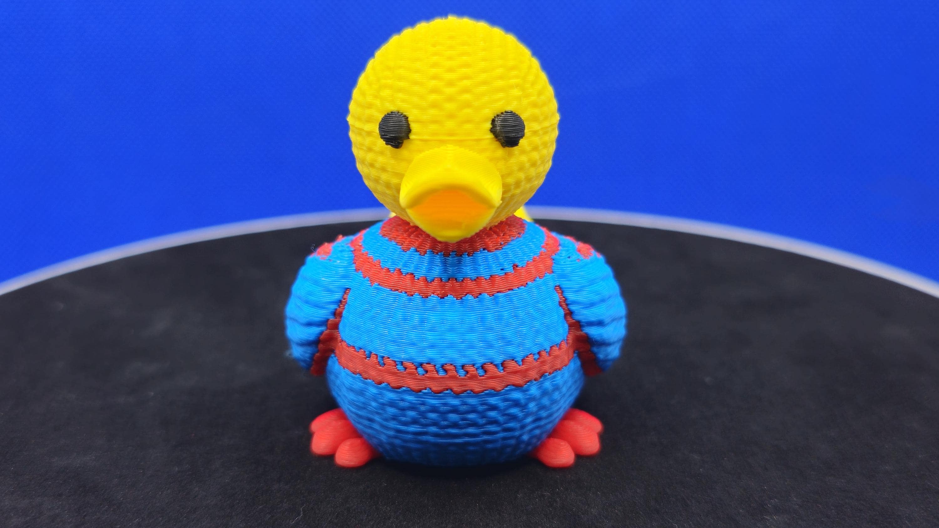 3D Printed Duck Figurine | Cozy Sweater, Cruise Duck Hunt Collectible