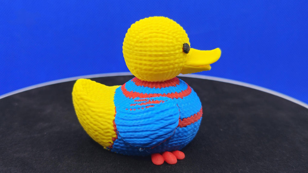 3D Printed Duck Figurine | Cozy Sweater, Cruise Duck Hunt Collectible