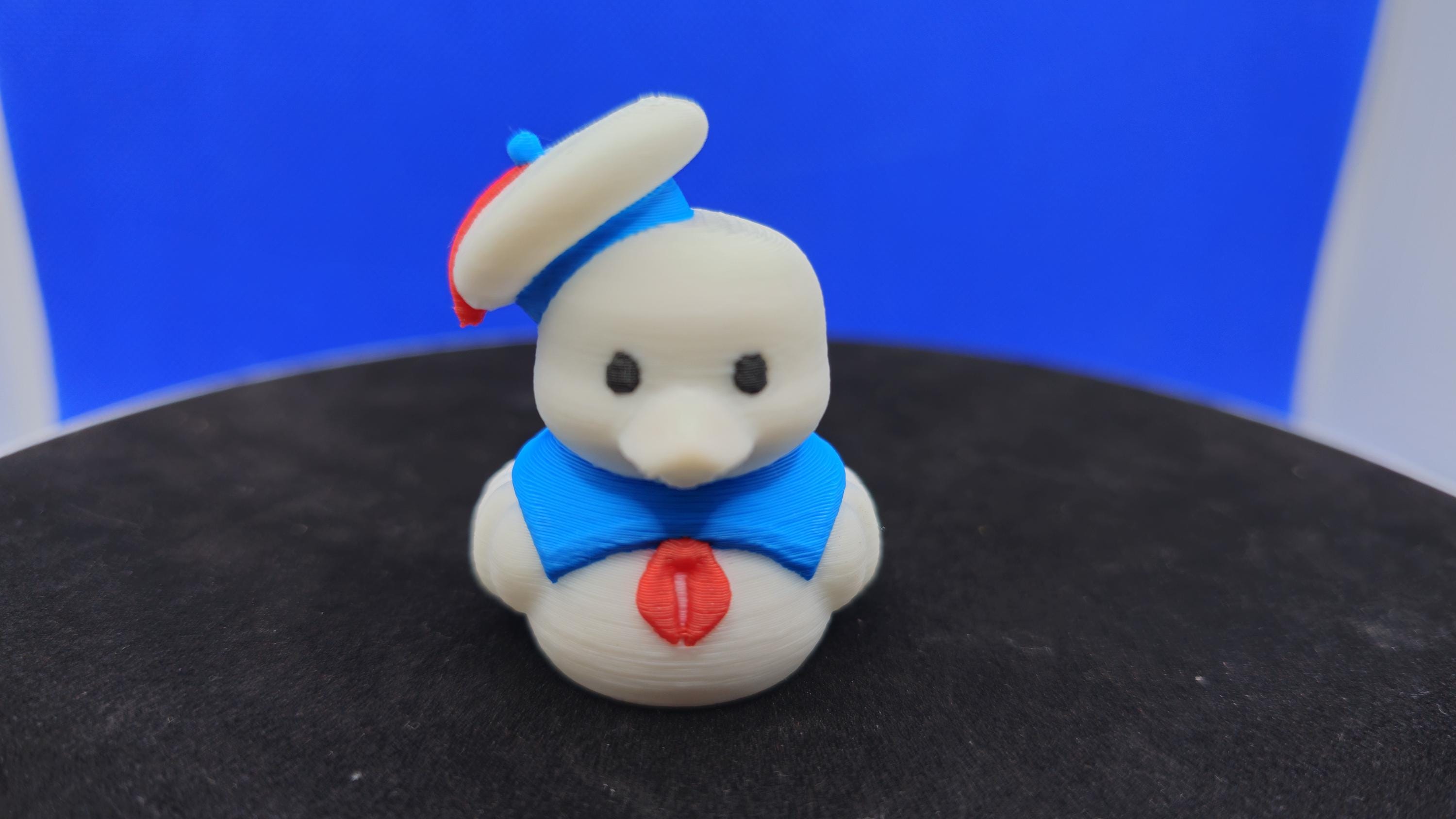 Marshmallow Sailor Duck, 3D Printed PLA Toy, Cruise Duck Hunt Collectible
