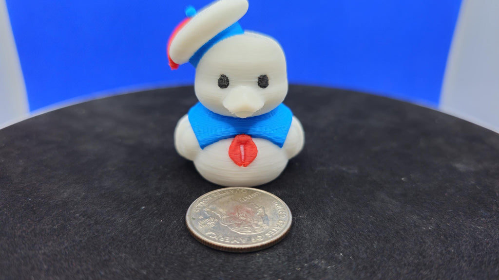 Marshmallow Sailor Duck, 3D Printed PLA Toy, Cruise Duck Hunt Collectible